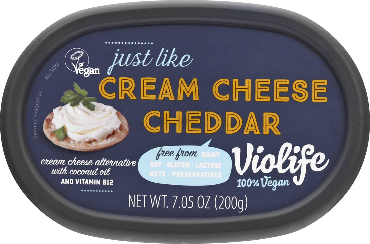 slide 9 of 9, Violife Cheddar Cream Cheese Alternative 7.05 oz, 7.05 oz