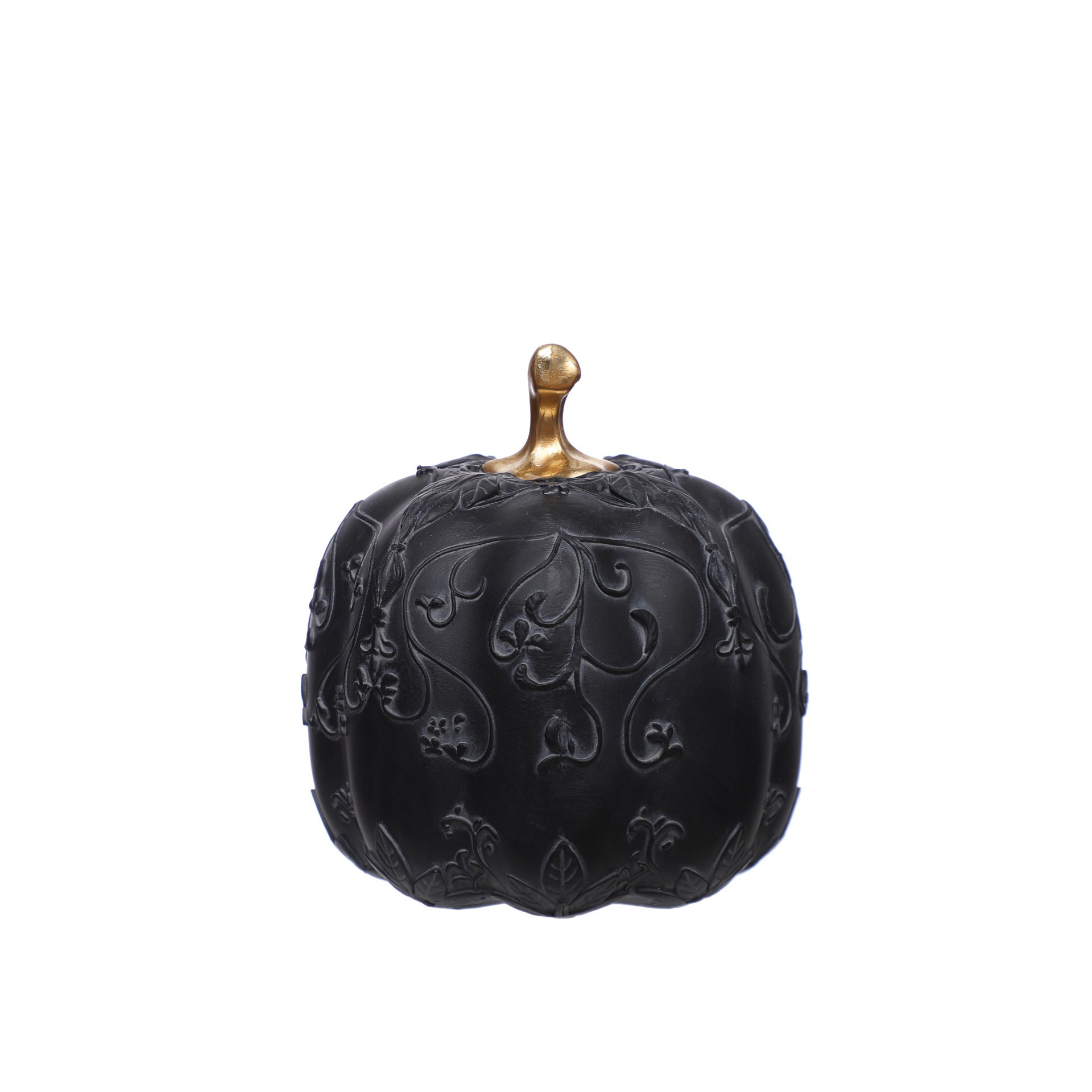 slide 3 of 3, 7" Black Pumpkin Tabletop Decor By Ashland, 6.13 in x 6.13 in x 7 in
