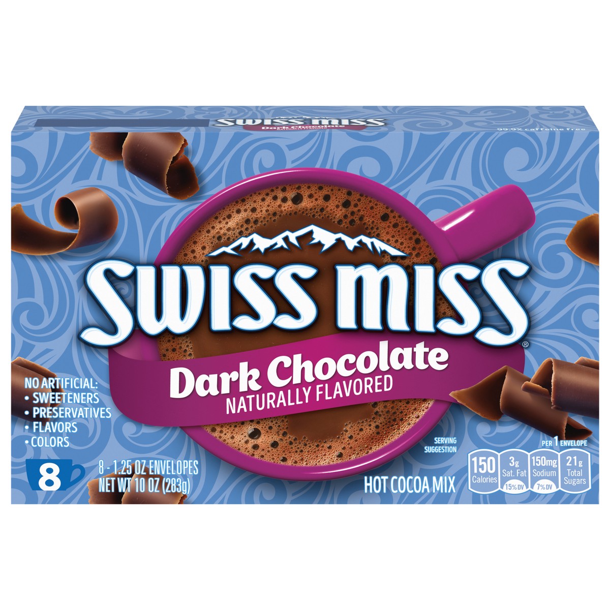 slide 1 of 5, Swiss Miss Dark Chocolate Hot Cocoa Mix - 8 ct, 8 ct