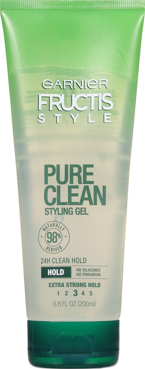 slide 6 of 9, Fructis Style Pure Clean Extra Strong Hold Styling Gel, 6.8 fl oz