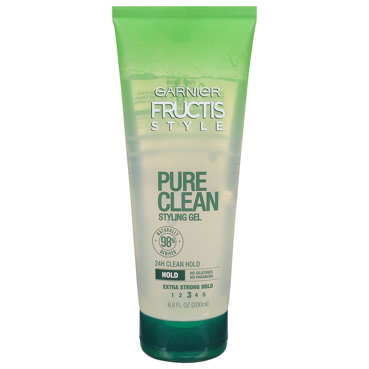 slide 1 of 9, Fructis Style Pure Clean Extra Strong Hold Styling Gel, 6.8 fl oz