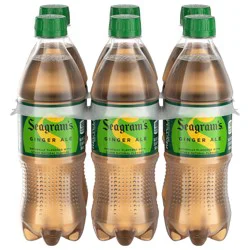 Seagram's Seagrams Ginger Ale Bottles, 16.9 fl oz, 6 Pack