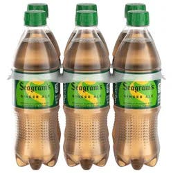Seagram's Seagrams Ginger Ale Bottles, 16.9 fl oz, 6 Pack