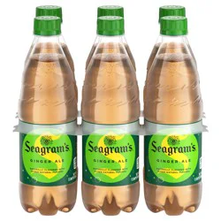 Seagram's Seagrams Ginger Ale Bottles, 16.9 fl oz, 6 Pack