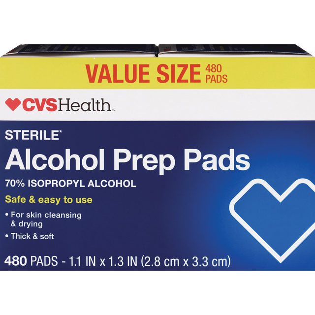 slide 1 of 1, CVS Health Deco Alcohol Prep Pads, 480 ct
