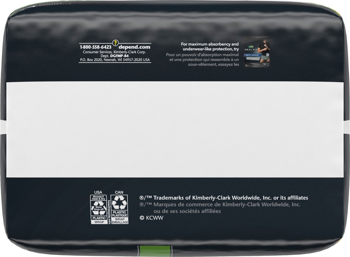 slide 10 of 11, Depend Guards Incontinence Pads for Men, Maximum Absorbency, 84 Count, 1 PK