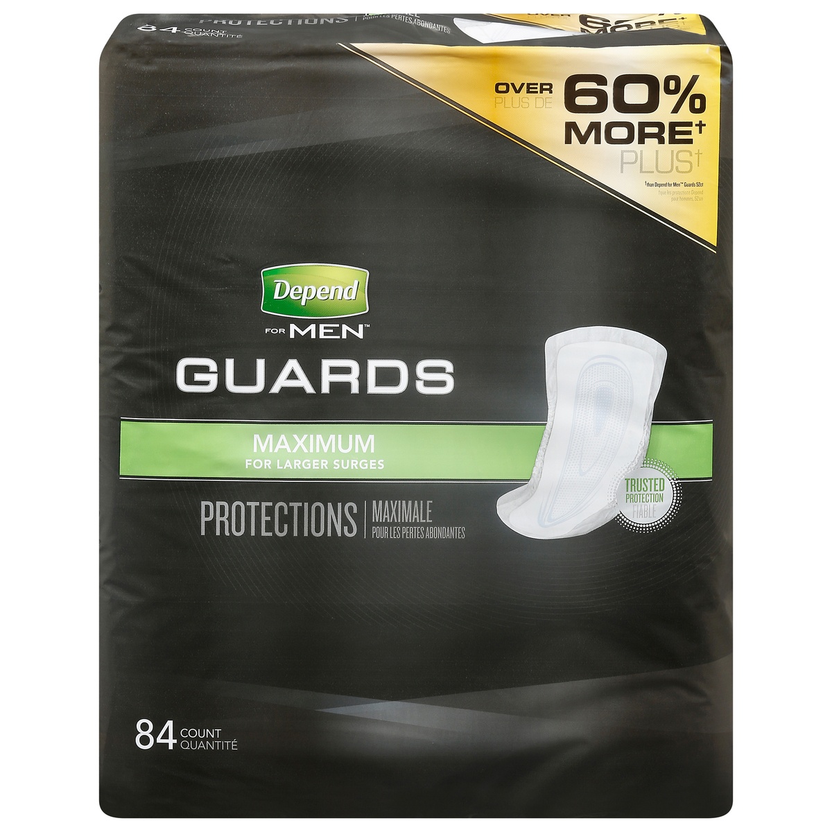 Depend Incontinence Guards For Men, Maximum Absorbency, 84 Count 84 ct Shipt