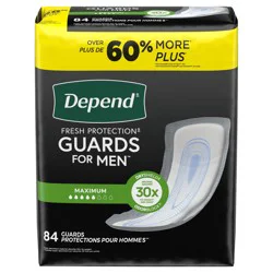 Depend Guards Incontinence Pads for Men, Maximum Absorbency, 84 Count