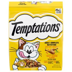 TEMPTATIONS Tasty Chicken Flavor Adult Dry Cat Food, 13.5 lb. Bag