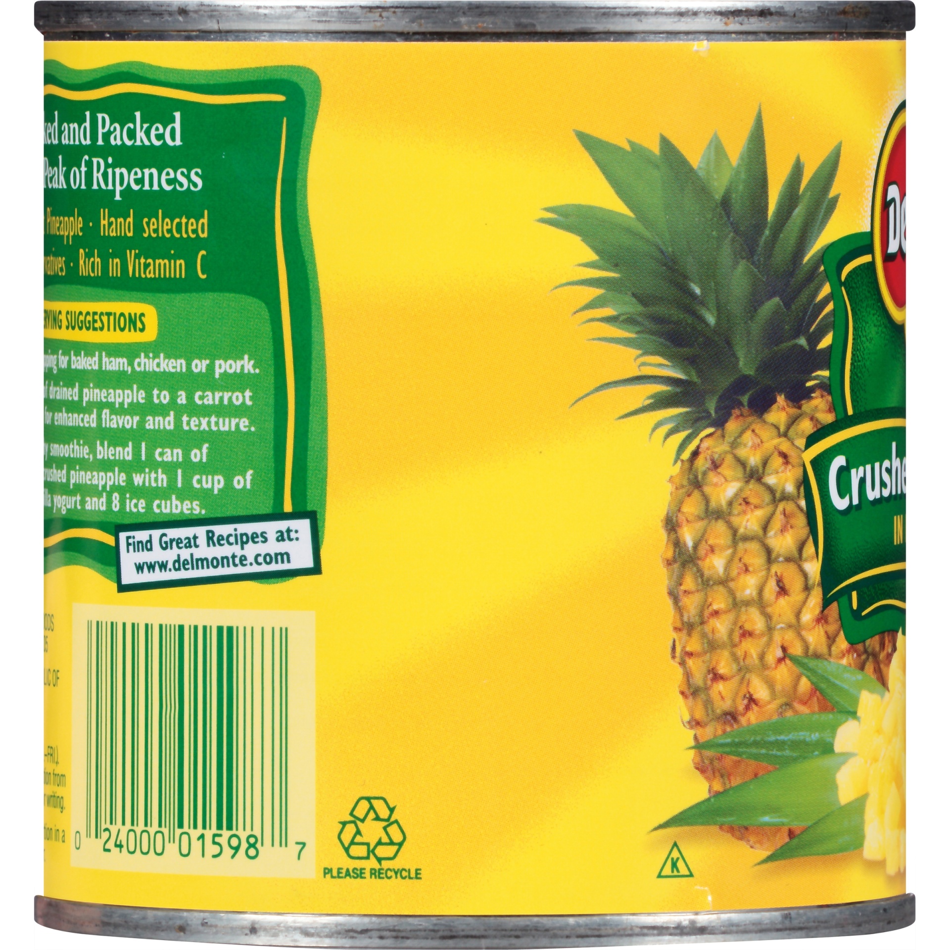 slide 2 of 6, Del Monte Crushed Pineapple in Heavy Syrup, 15.25 oz