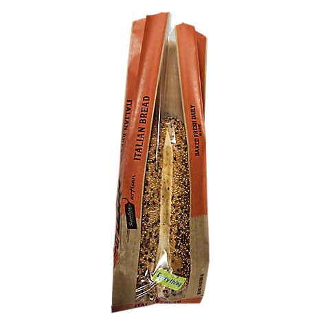 slide 1 of 1, Bakery Italian Everything Seasoning Topping Bread - Each, 1 ct