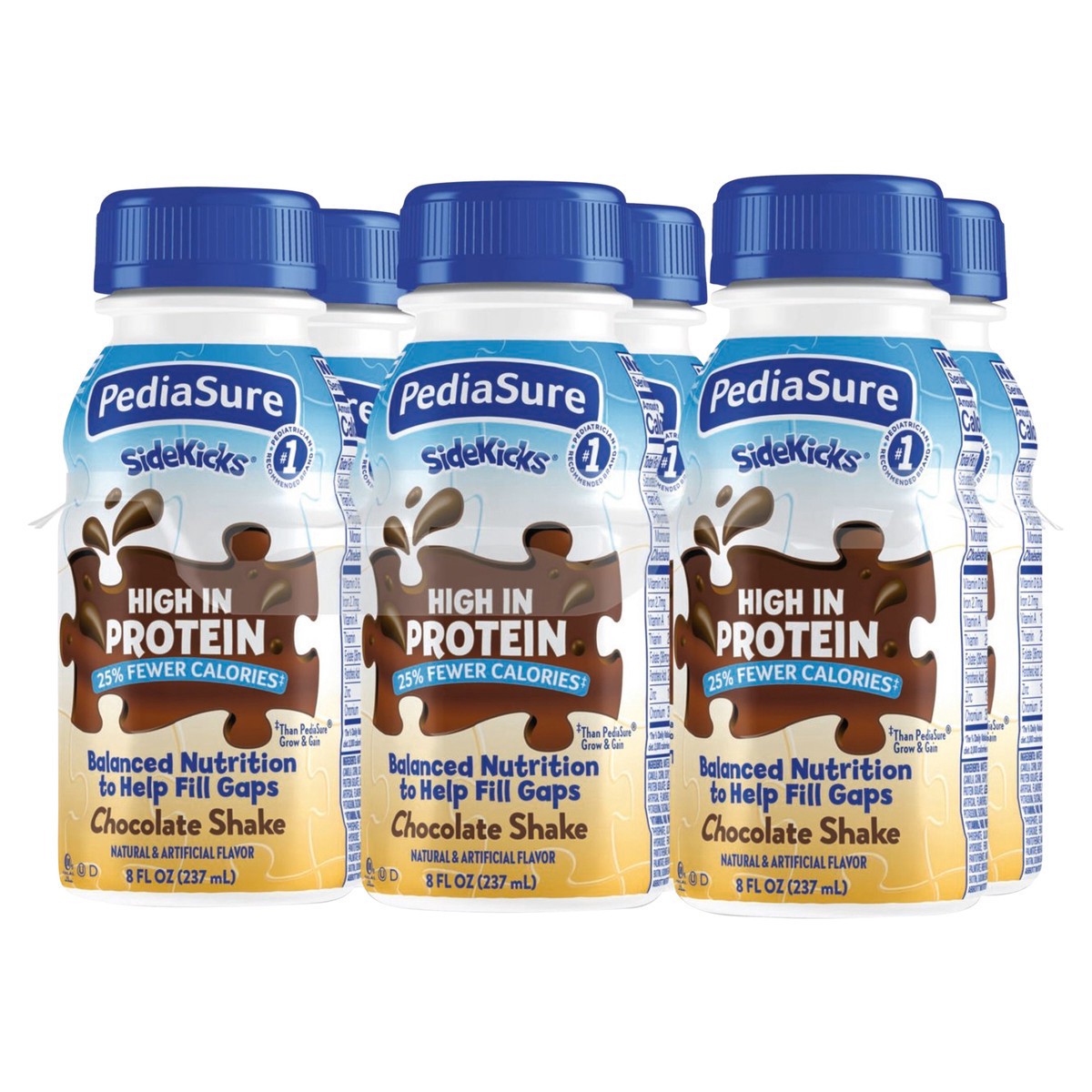 slide 5 of 5, PediaSure SideKicks Chocolate Shake 6 - 8 fl oz Bottles, 6 ct