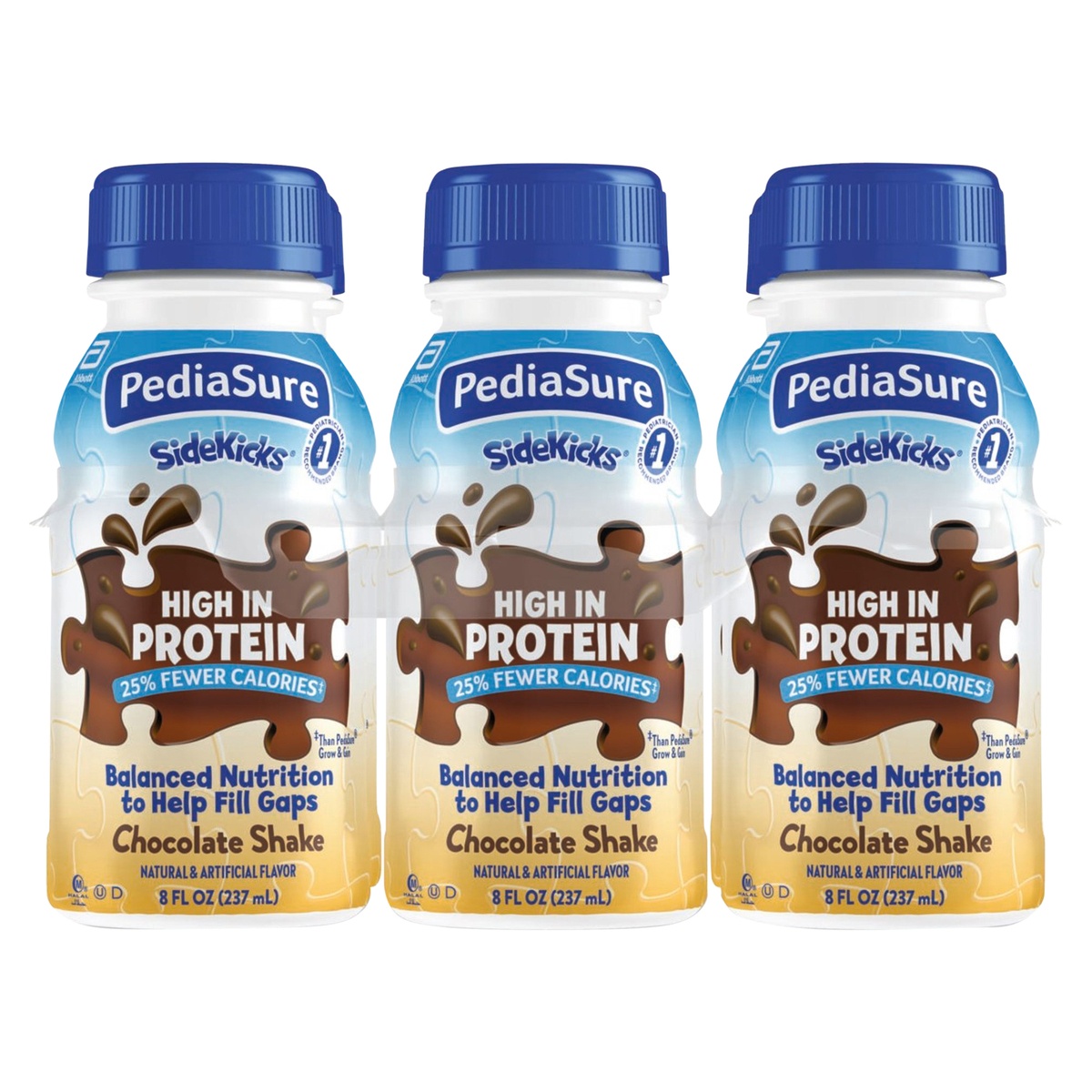 slide 1 of 8, PediaSure SideKicks High Protein Chocolate, 48 oz