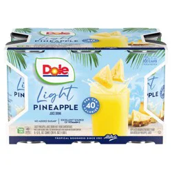 Dole Light Pineapple Juice Drink - 6 ct; 6 oz
