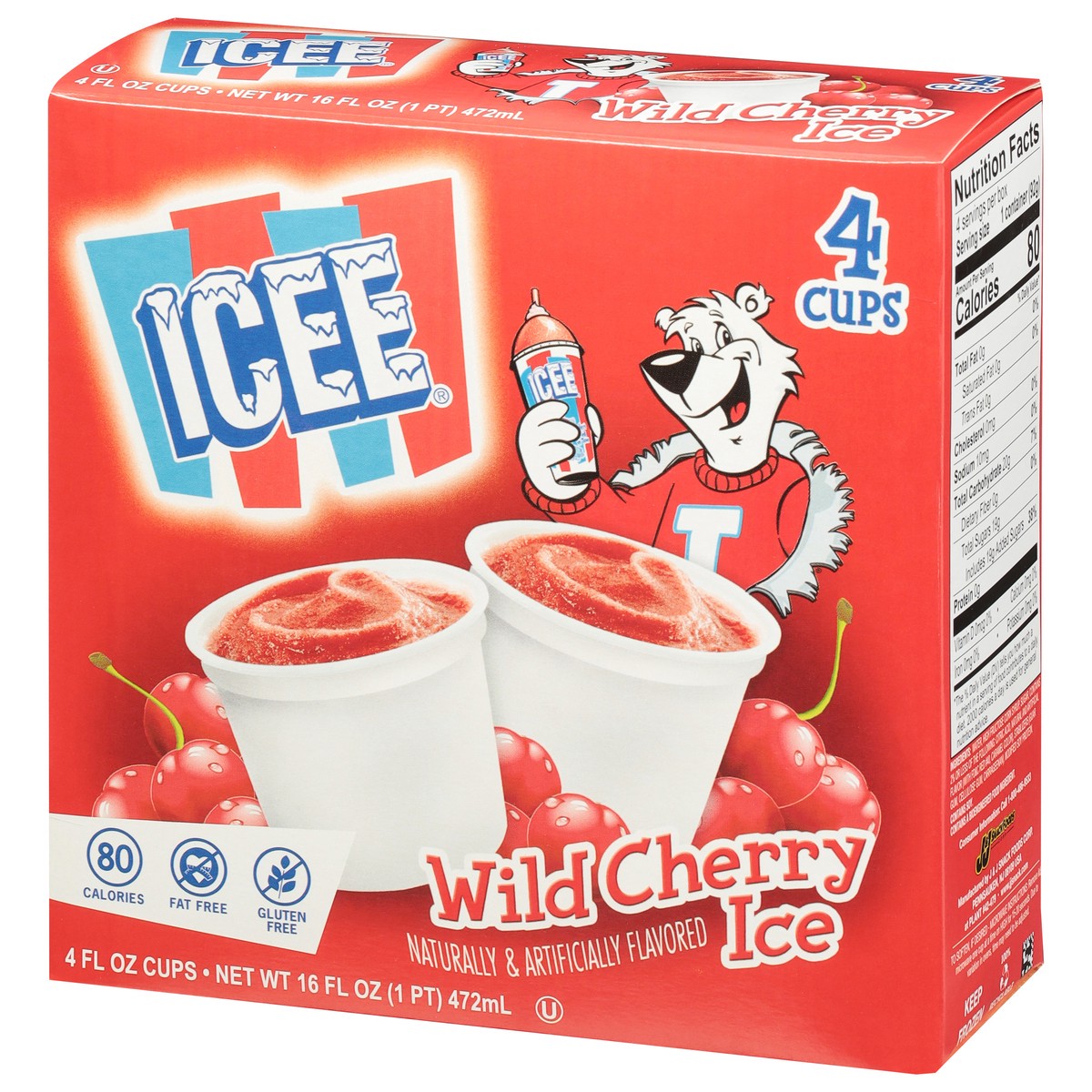 slide 3 of 11, ICEE Wild Cherry Ice Cups 4 - 4 fl oz Cups, 4 ct