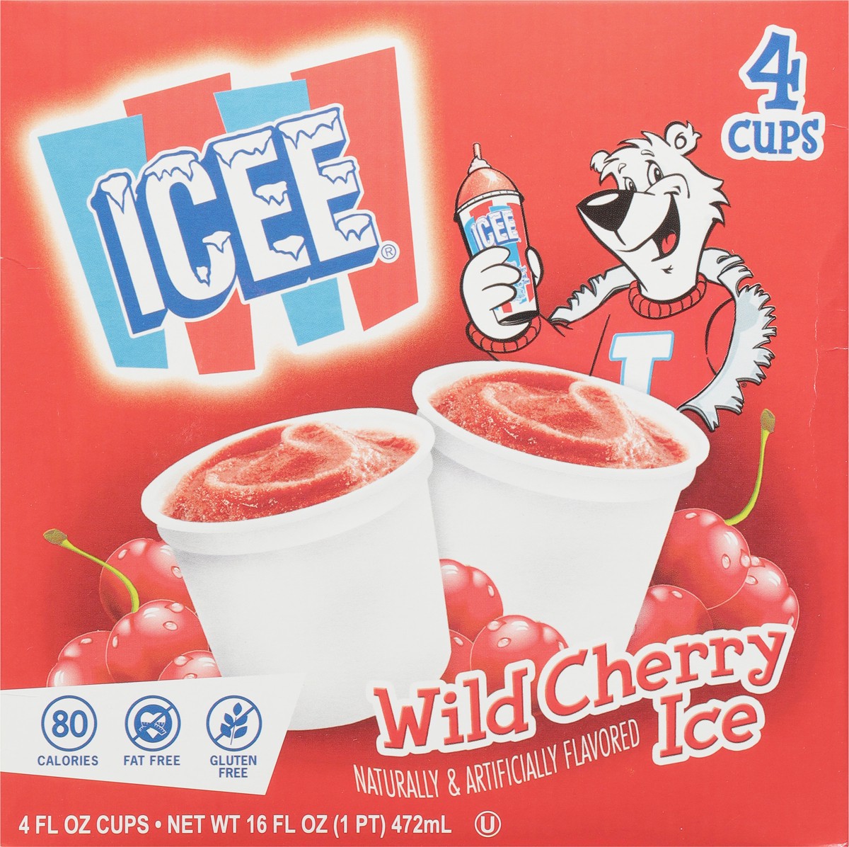 slide 9 of 11, ICEE Wild Cherry Ice Cups 4 - 4 fl oz Cups, 4 ct