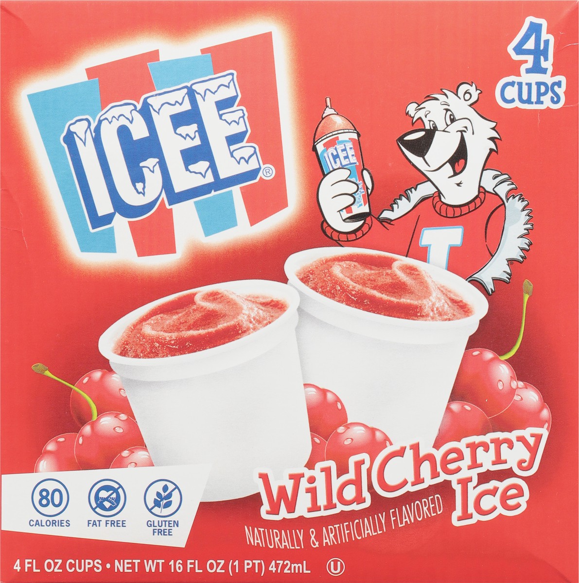 slide 10 of 11, ICEE Wild Cherry Ice Cups 4 - 4 fl oz Cups, 4 ct
