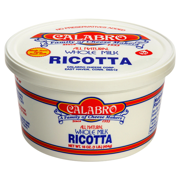 slide 1 of 1, Calabro Whole Milk Ricotta Cheese, 16 oz