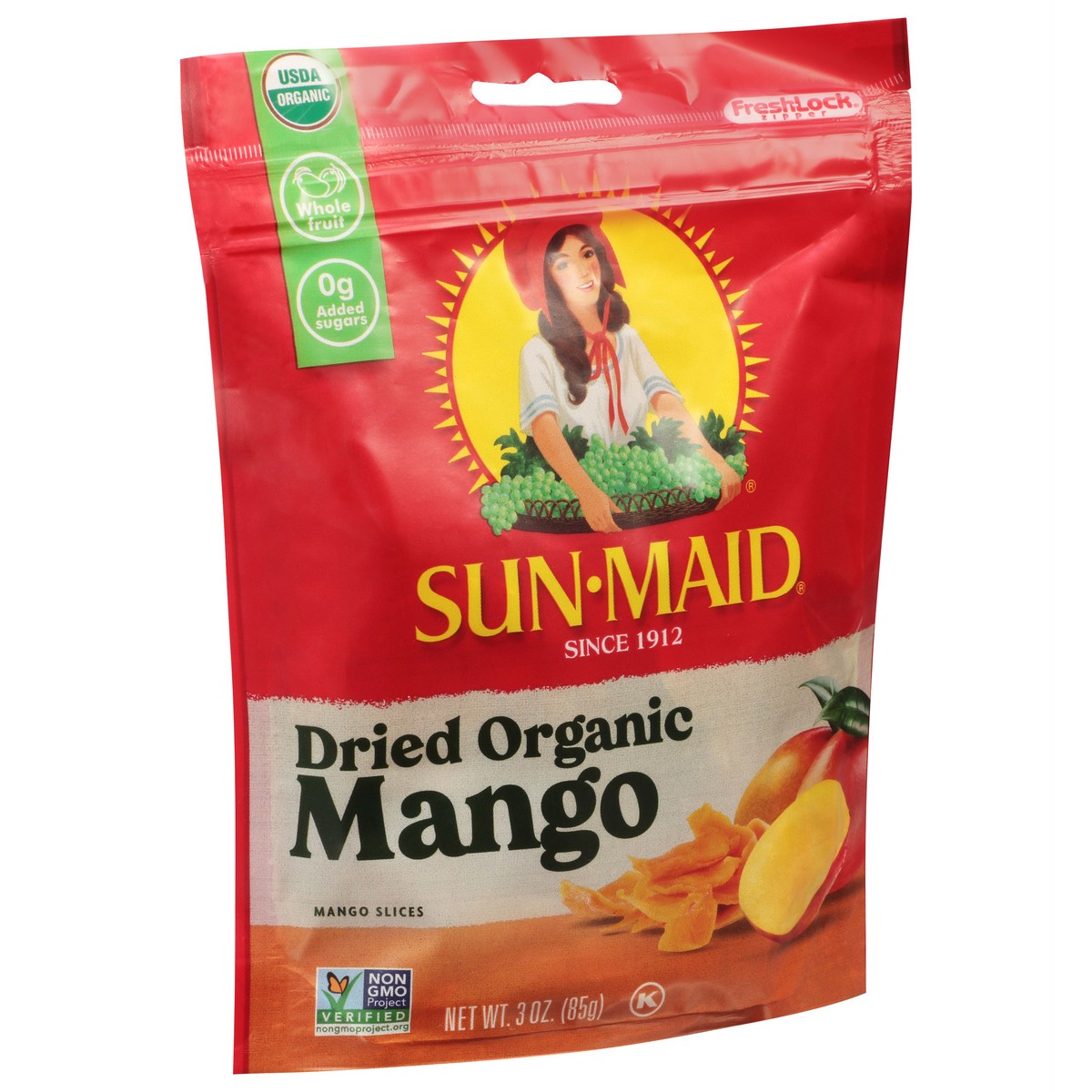 slide 2 of 9, Sun-Maid Organic Mango, 3 oz