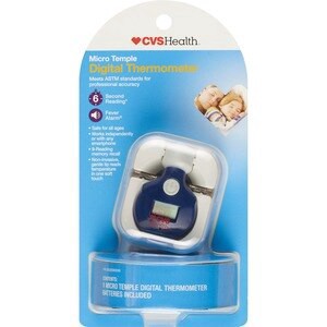 slide 1 of 1, Cvs Health Micro Temple Digital Thermometer, 1 ct