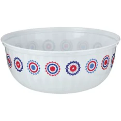 Destination Holiday Large White Serving Bowl - Patriotic Fans