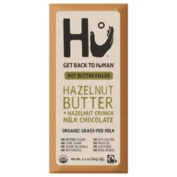 Hu Organic Hazelnut Butter + Hazelnut Crunch Milk Chocolate