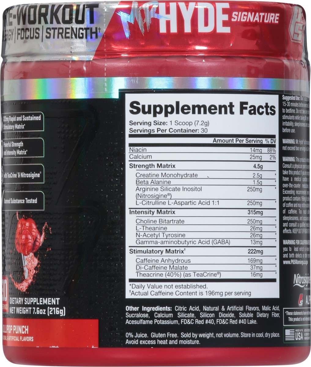 slide 6 of 9, Hyde Lollipop Punch Pre-Workout 7.6 oz, 7.6 oz