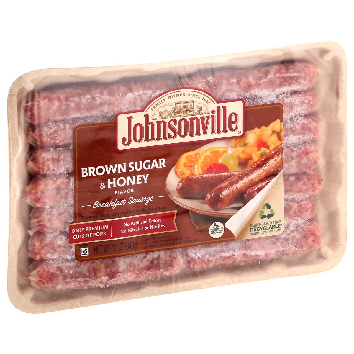 slide 6 of 13, Johnsonville Brown Sugar & Honey Flavor Breakfast Sausage 12 oz, 12 oz