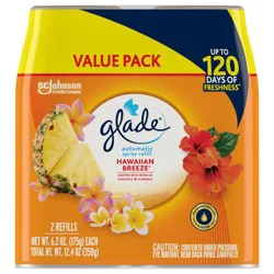 Glade Hawaiian Breeze Automatic Spray Refill Value Pack Aerosol 2 - 6.2 oz