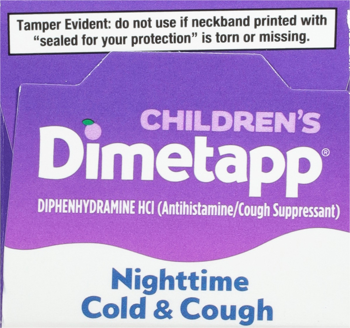 slide 9 of 11, Dimetapp Cold & Cough, Grape Flavor, 6+ Yrs, Children's, Nighttime, 4 fl oz