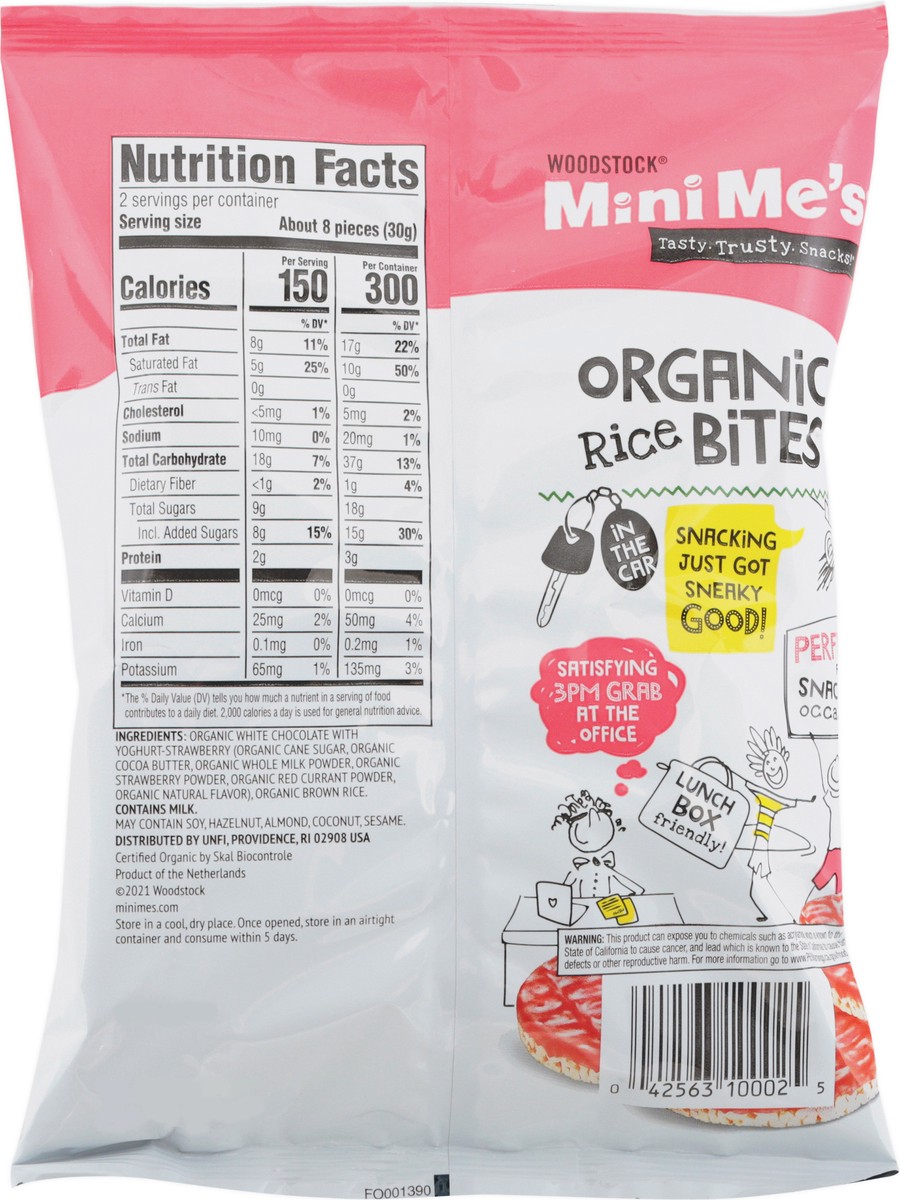 slide 8 of 9, Woodstock MiniMe's Organic Strawberry Yogurt Rice Bites 2.1 oz, 2.1 oz