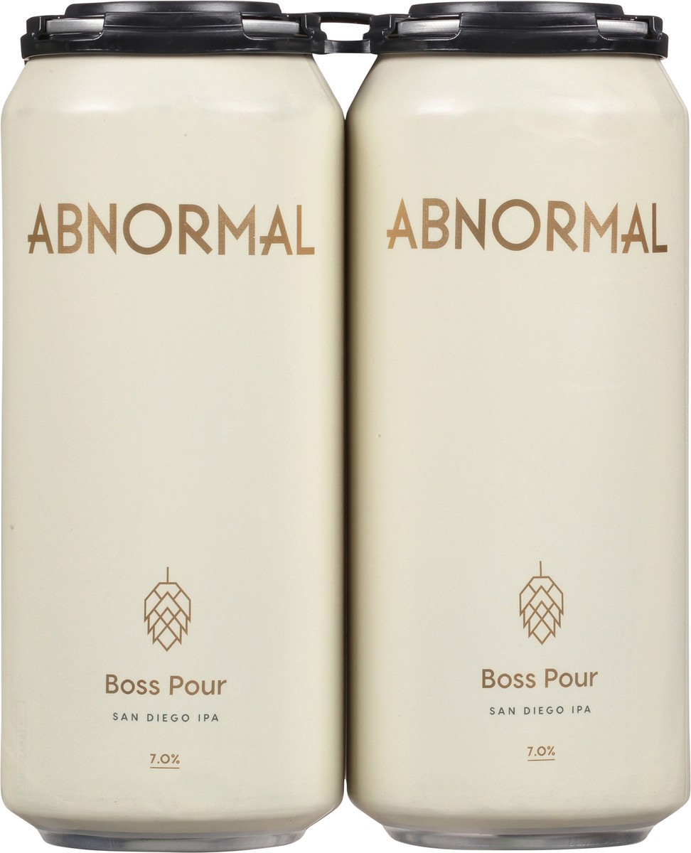 slide 4 of 9, Abnormal San Diego IPA Boss Pour Beer 4 - 473 ml Cans, 4 ct