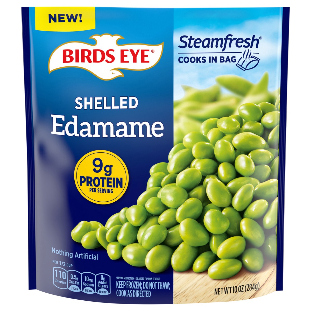 slide 1 of 13, Birds Eye Shelled Edamame Frozen Vegetables, 10 oz