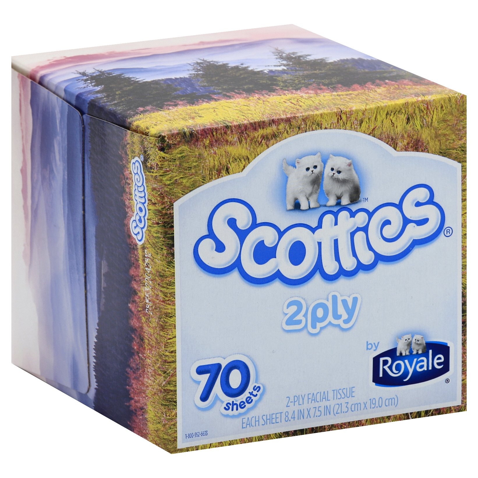 slide 1 of 4, Scotties Facial Tissue 70 ea, 70 ct