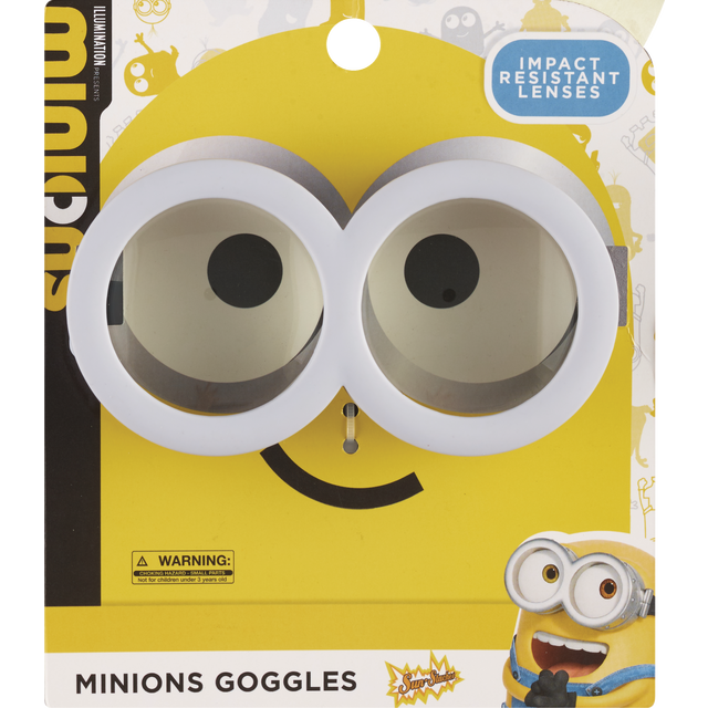 slide 1 of 1, Sunst Sun-staches Minion Goggles, 1 ct