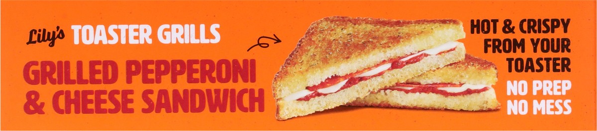 slide 13 of 14, Lily's Toaster Grills Grilled Pepperoni Pizza Sandwich with Premium Pepperoni and Marinara 2 Pack, 2 ct