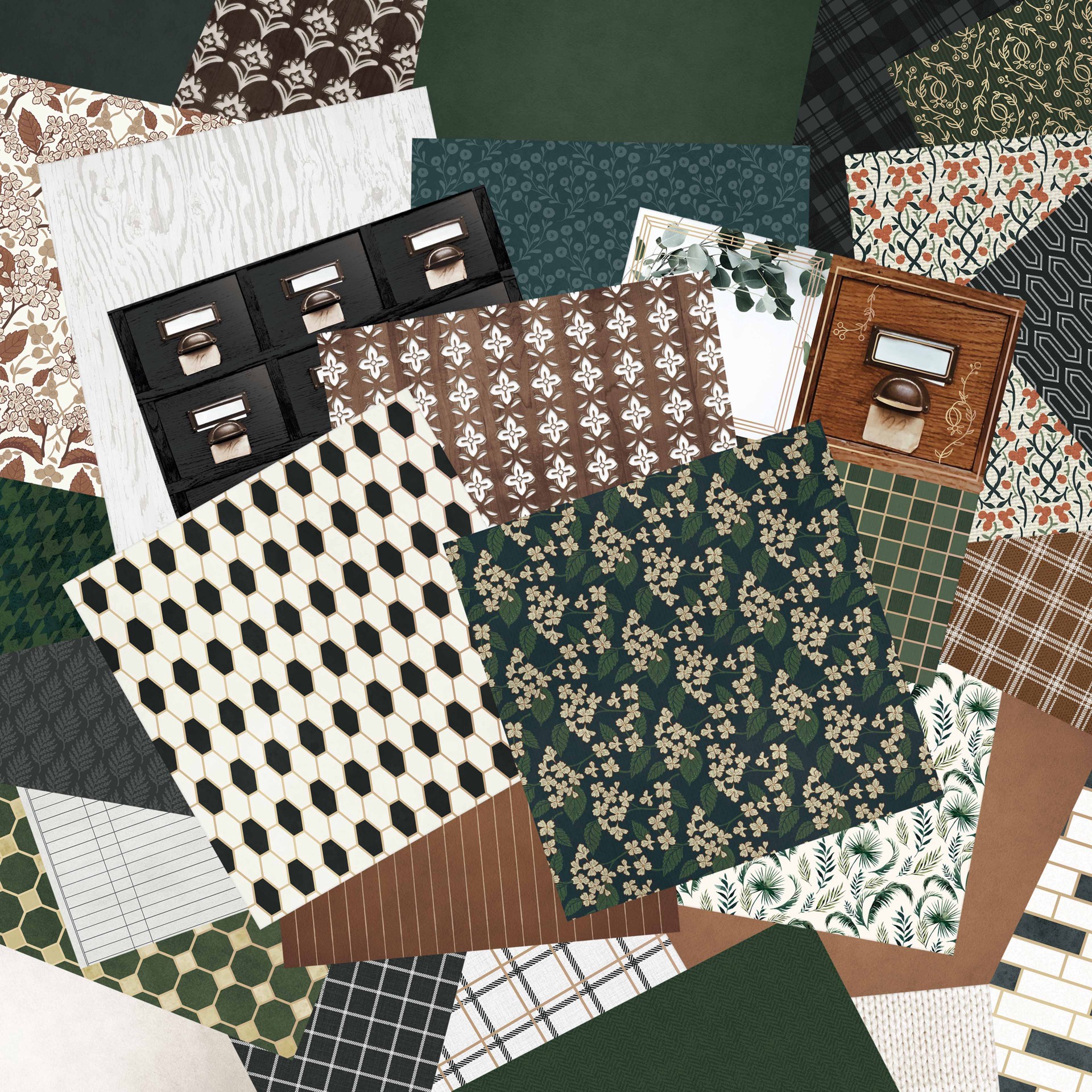 slide 2 of 3, 12" X 12" Preppy Park Paper Pad By Recollections, 58 Sheets, 12 in x 12 in