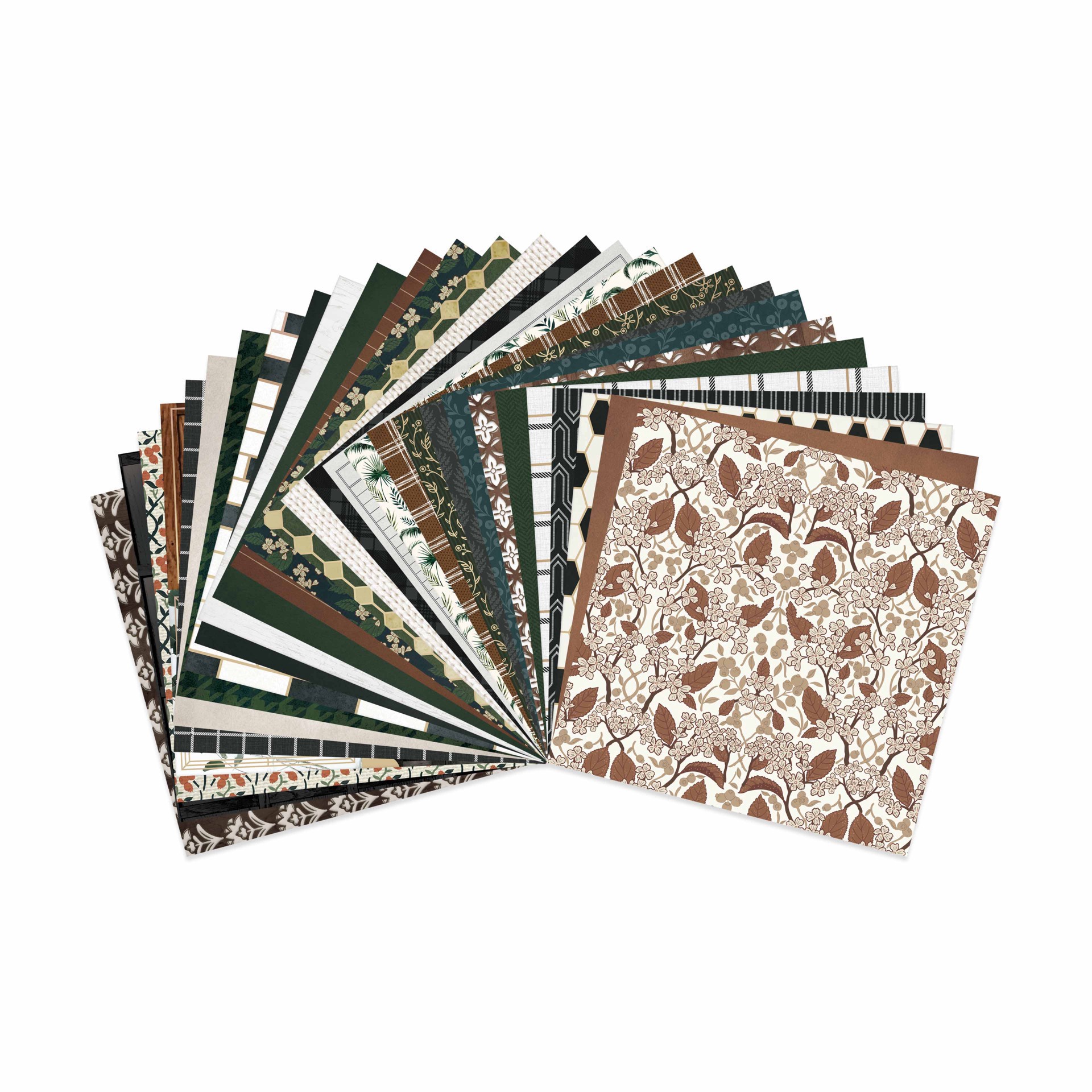 slide 3 of 3, 12" X 12" Preppy Park Paper Pad By Recollections, 58 Sheets, 12 in x 12 in