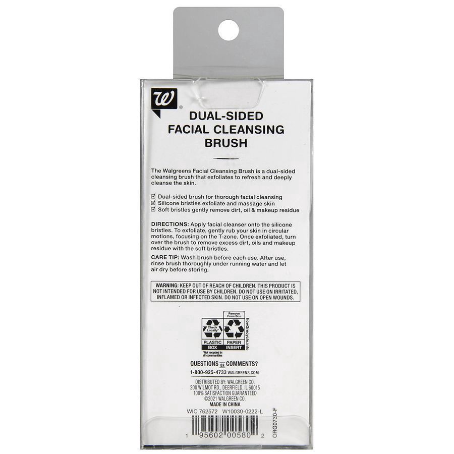 slide 3 of 5, Walgreens Dual-Sided Facial Cleansing Brush, 1 ct