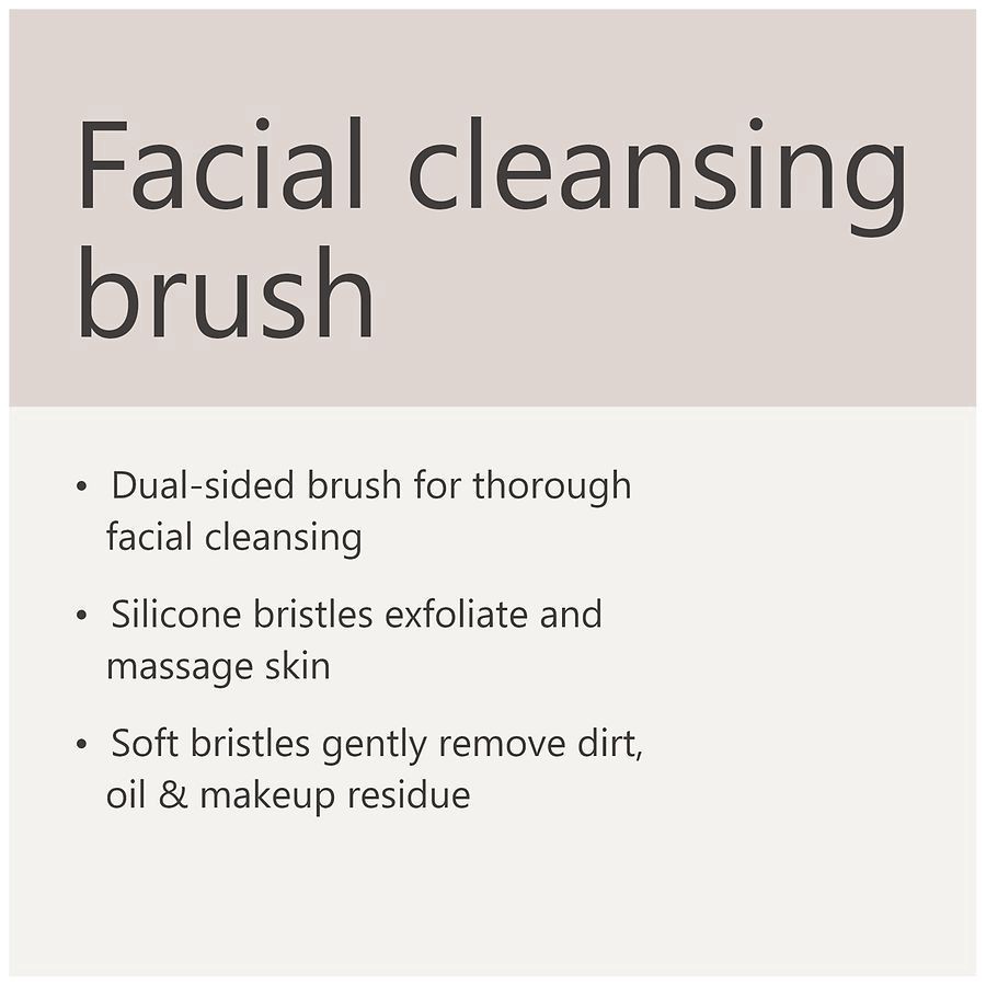 slide 4 of 5, Walgreens Dual-Sided Facial Cleansing Brush, 1 ct