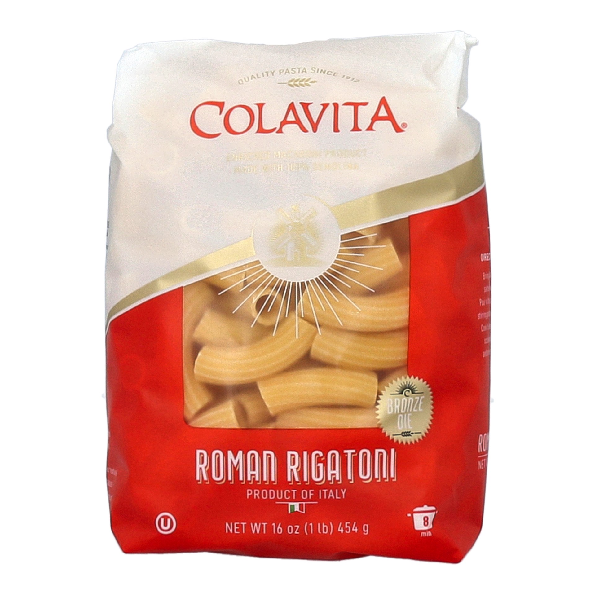 slide 1 of 5, Colavita Roman Rigatoni Pasta, 1 lb