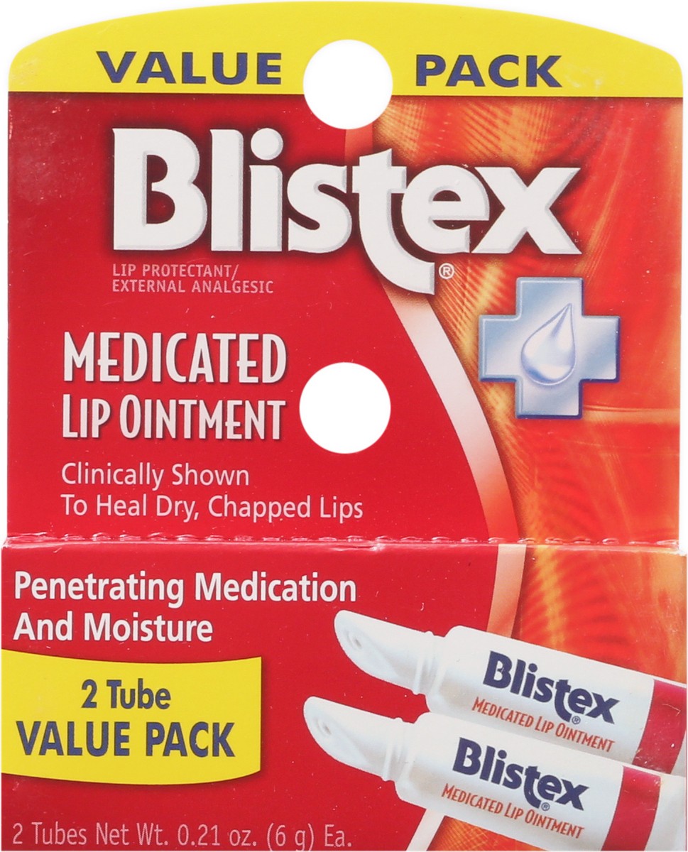 slide 5 of 9, Blistex Medicated Lip Ointment Value Pack Tube 2 ea, 2 ct