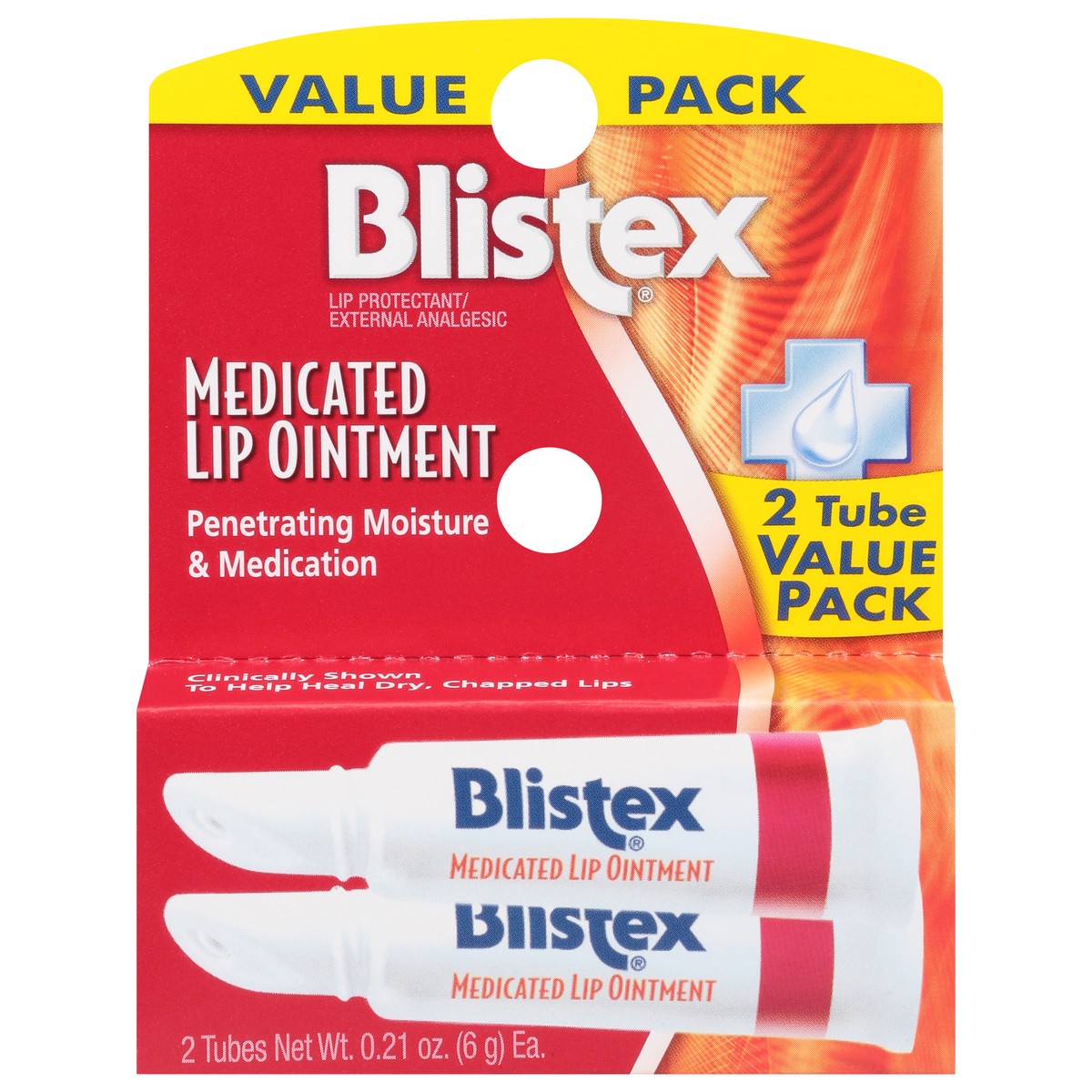 slide 1 of 9, Blistex Medicated Lip Ointment Value Pack Tube 2 ea, 2 ct