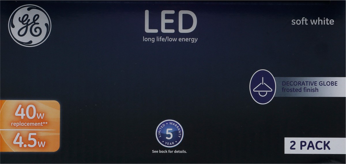 slide 5 of 11, GE LED Soft White 2 Pack Bulbs 2 ea, 2 ct