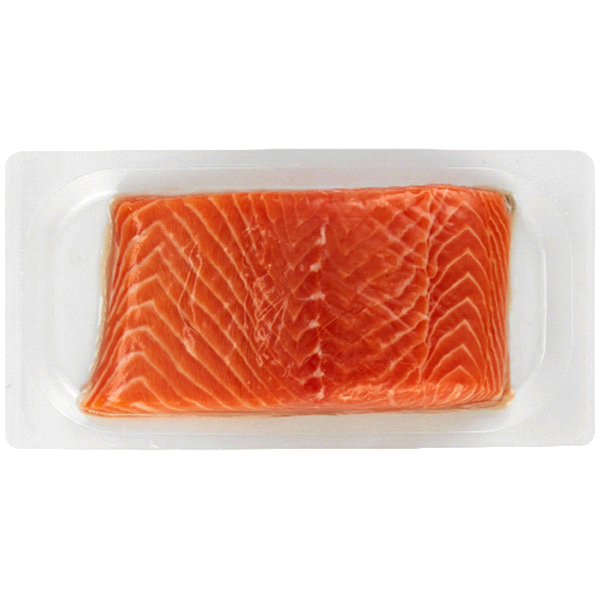 slide 1 of 1, Meijer Fresh Skin-On Atlantic Salmon Portions, 1 ct