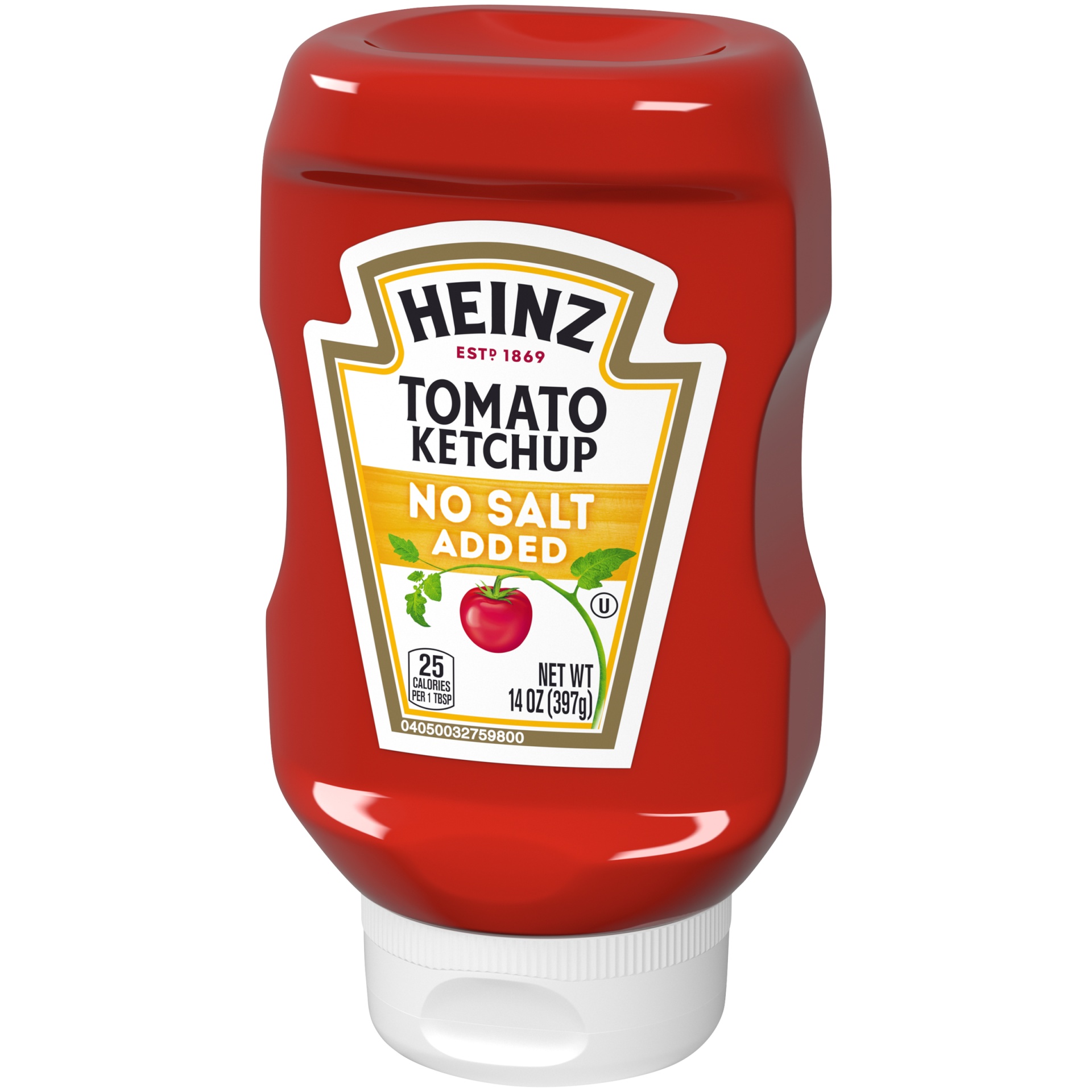 slide 8 of 11, Heinz Tomato Ketchup with No Salt Added, 14 oz