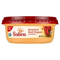 Sabra Roasted Red Pepper Hummus, Family Size, 17 oz