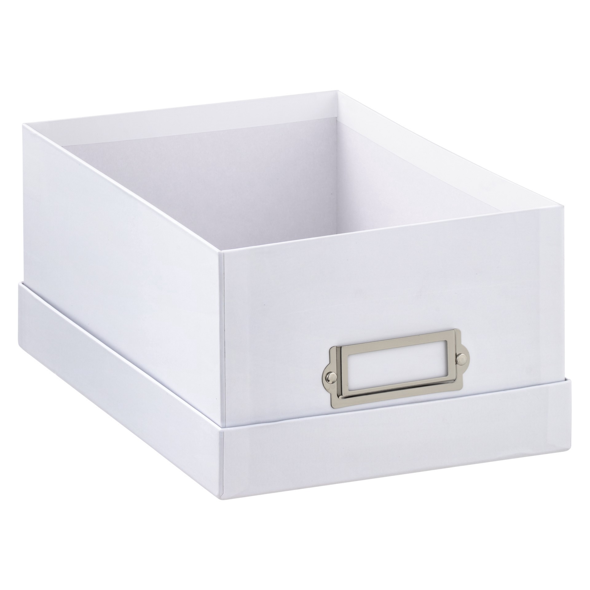 slide 4 of 8, White Memory Box By Simply Tidy, 11.2 in x 4.5 in x 7.8 in