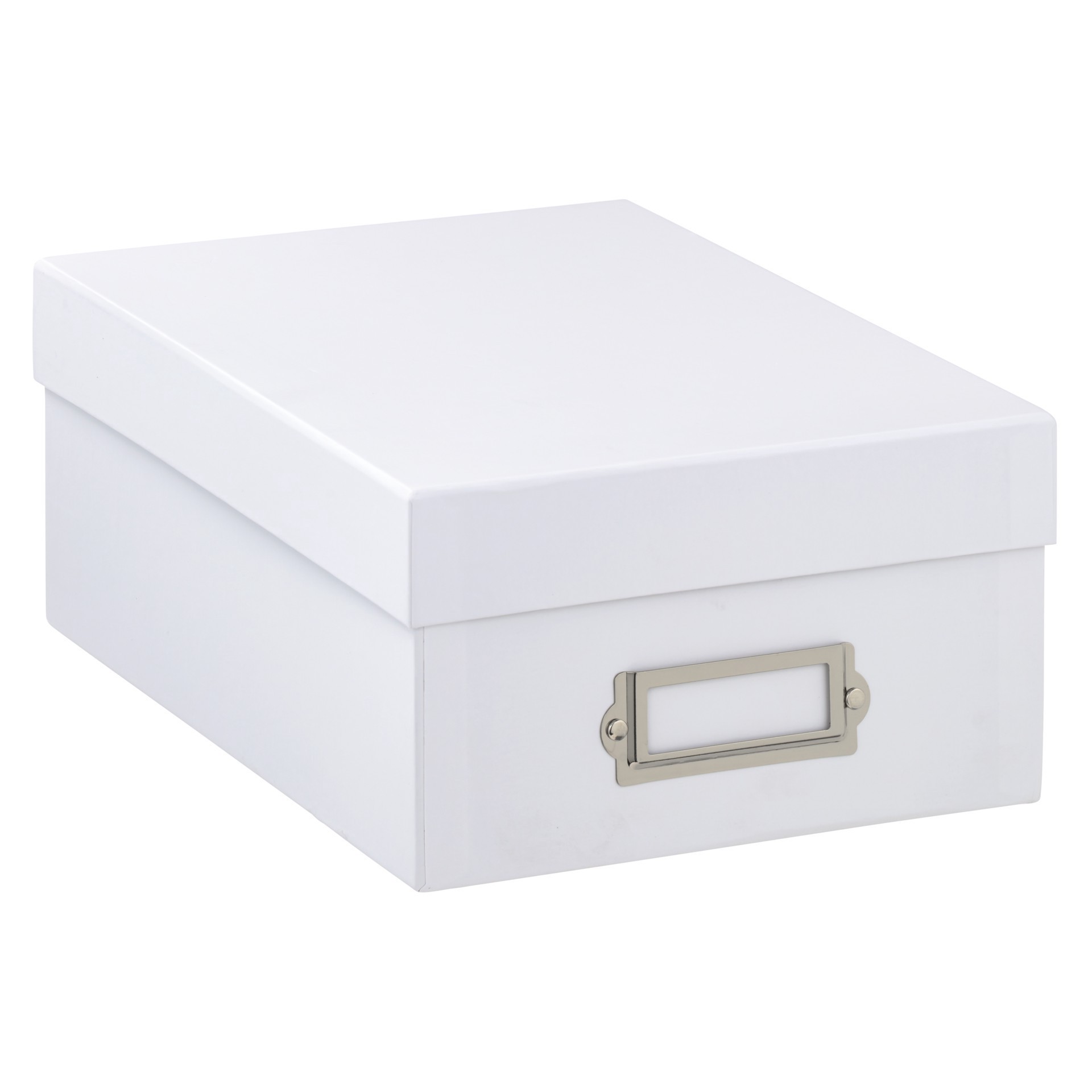 slide 3 of 8, White Memory Box By Simply Tidy, 11.2 in x 4.5 in x 7.8 in
