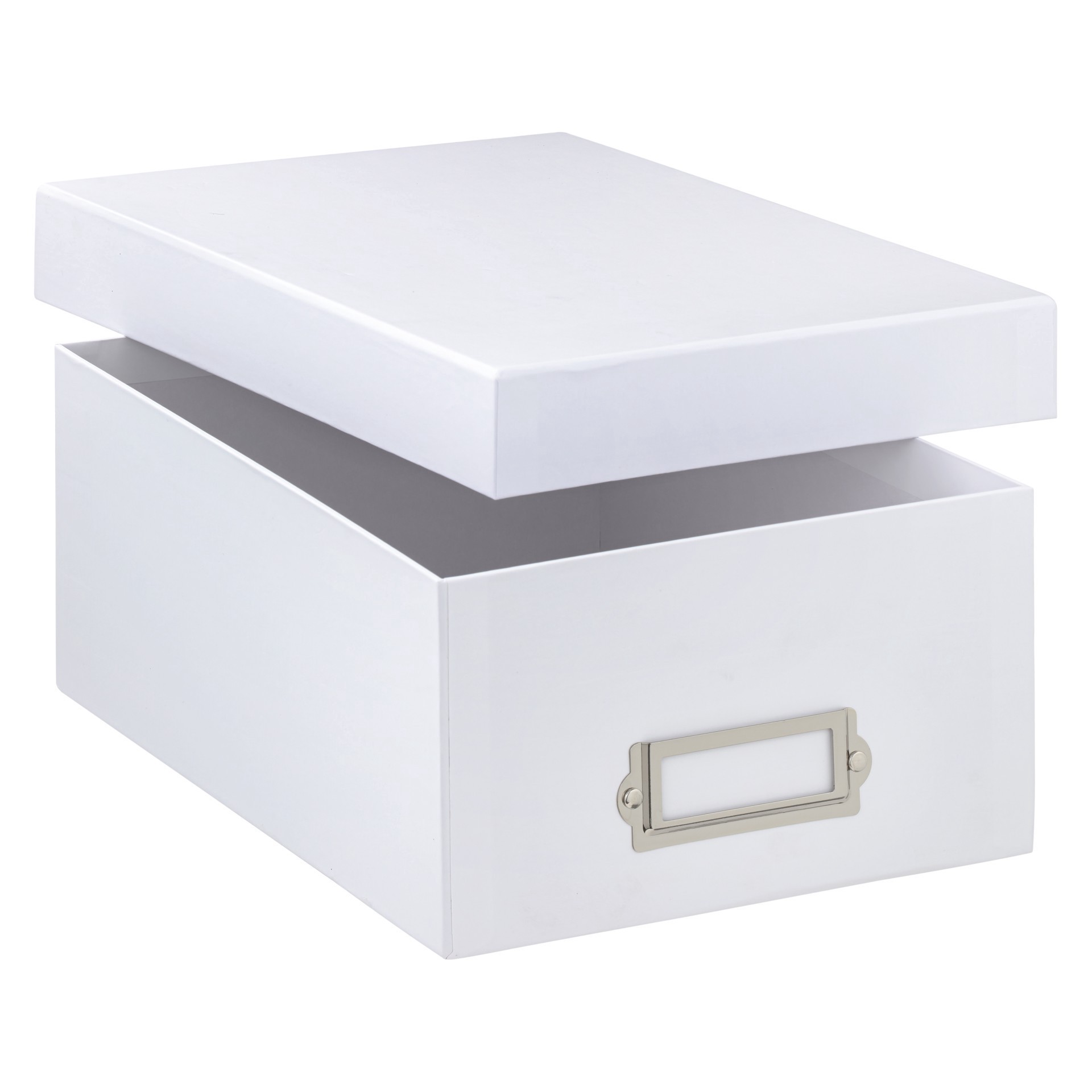 slide 7 of 8, White Memory Box By Simply Tidy, 11.2 in x 4.5 in x 7.8 in